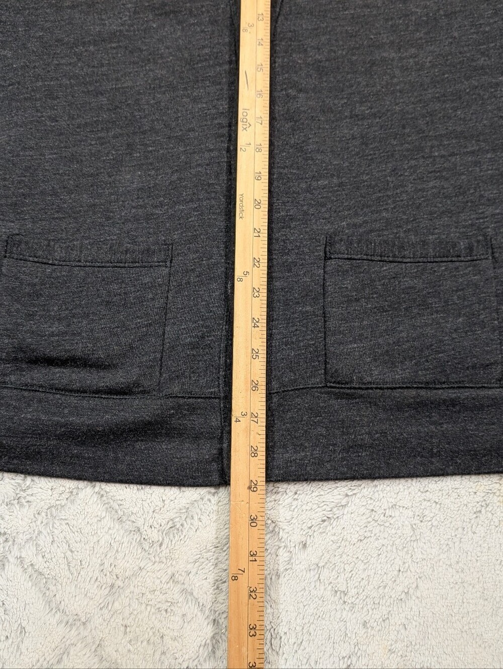 Polo Ralph Lauren Sweater Mens XL Gray Charcoal Shawl Cardigan Button Up Prep - Picture 6 of 7